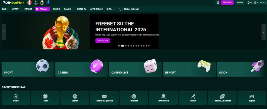 spinbetter site
